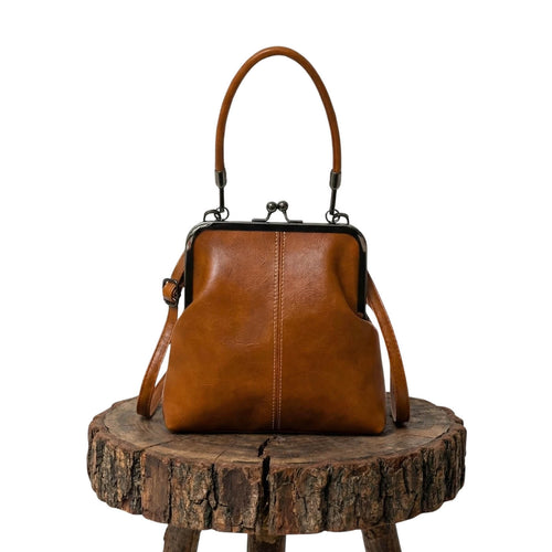 Hand-Stitched Vintage Frame Handbag