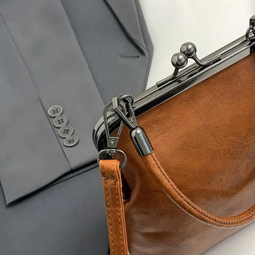 Hand-Stitched Vintage Frame Handbag