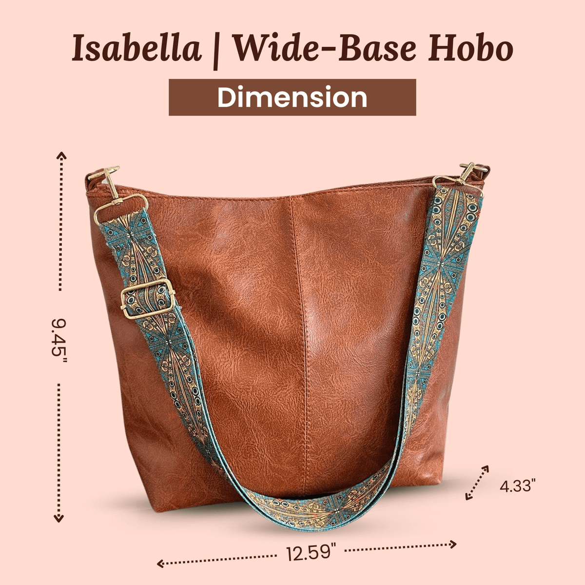 Isabella Shoulder Bag, size guide, photo 3